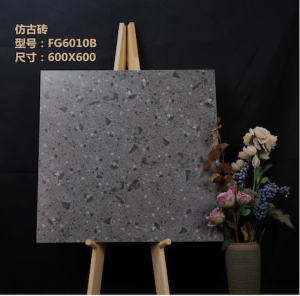 Rustic tile grey color 600x600