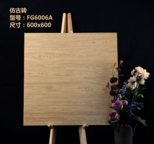 Wood like 60x60 matt surface floor tile rustic