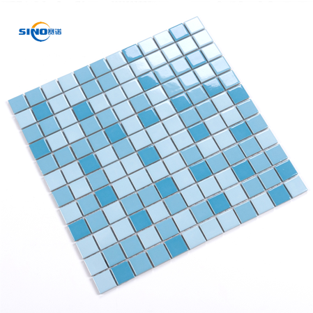 Light Blue Color 23x23 Mosaic Tile Ceramic