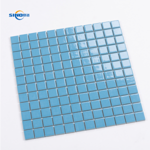 Light Blue Color 23x23 Mosaic Tile Ceramic