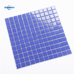 Dark Blue Color 23x23 Mosaic Tile Ceramic