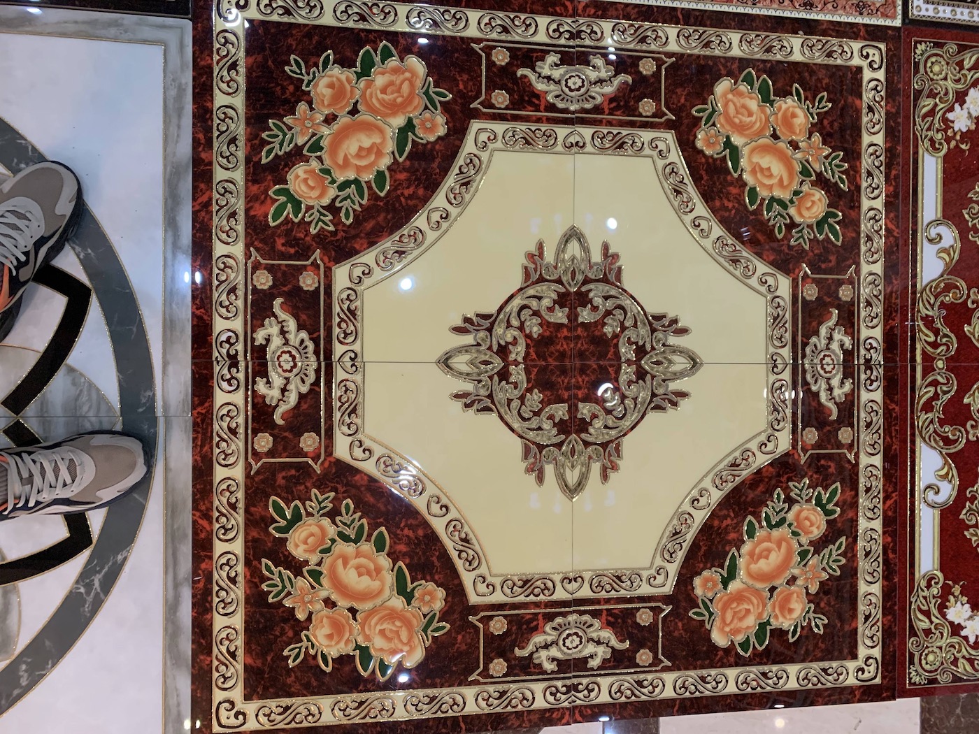 Carpet tiles flooring design