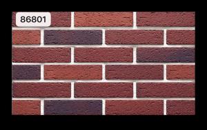 Smooth surface brick red color wall design