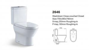 Toilet Cleaning Bathroom Sanitary Ware Waterless Toilet Wc 2646