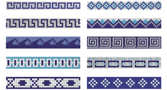 waterline for pool decor