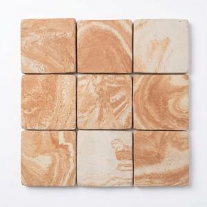 Cloud-Pattern Artisan Terracotta Tiles